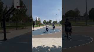 People playing basketball here at inspirational park  Fresno .