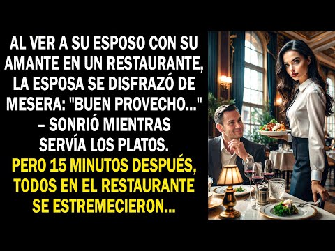 Al ver a su esposo con su amante en un restaurante la esposa se disfrazó de mesera "Buen provecho...