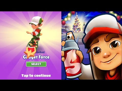 UNLOCKING GADGET FORCE ON SUBWAY SURFERS WINTER WONDERLAND 2024