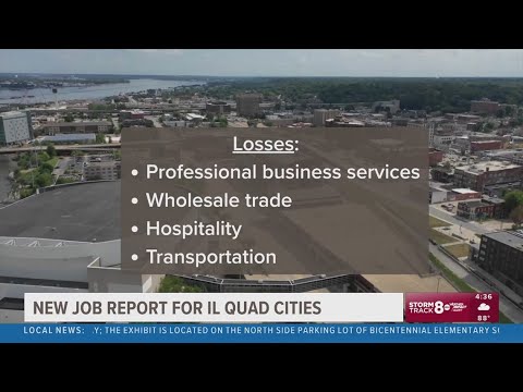 YouTube video thumbnail: Unemployment Down in Illinois Quad Cities, but so Did Total Available Jobs