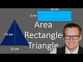 Calculating Area: Rectangles and Triangles