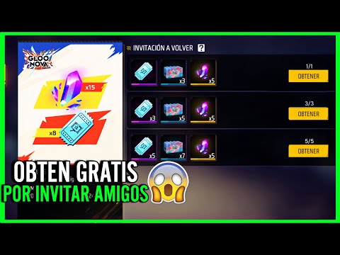 😱 COMPLETA nuevo evento de invitar a Viejos AMIGOS +  reclama todo poder gloo en 1 minuto FF