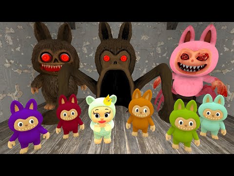ВСЕ ВИДЫ СЕМЬЯ ЛАБУБУ ПАУК ПОЖИРАТЕЛЬ В ГРЕННИ ОНЛАЙН - Labubu Granny Online Gmod
