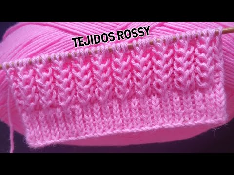 HERMOSO PATRÓN PARA TEJER CHOMPAS CHALECOS SUÉTER A DOS AGUJAS  / TEJIDOS ROSSY #knitting