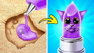 I MADE A CAT LIPSTICK 💄😼 LET'S TEST VIRAL HACKS AND GADGETS