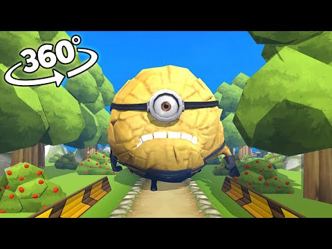 Mega Minions Jerry chase you 360° VR