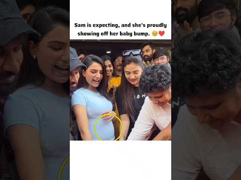 flaunting her baby bump ๐ #samantharuthprabhu #ytshorts_ #viral