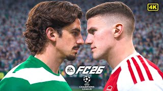 EA FC26 - Sporting CP Vs Arsenal Fc UEFA Champions League | PS5 4k Gameplay 