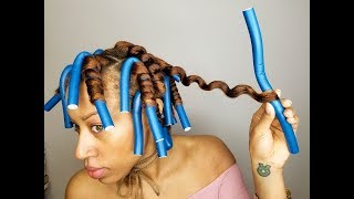 Quick Easy Flexi Rod Set Wet Natural Hair Mielle Organics Videos
