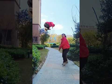 This kick saved his life. Please do not imitate the video effect.
