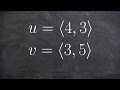 Determining the Angle Between Two Vectors