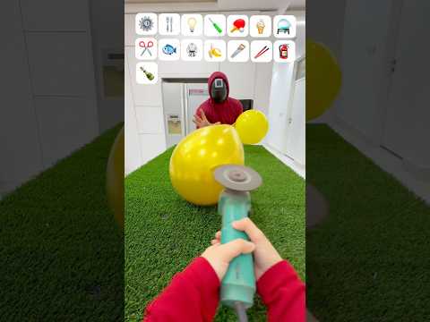 Epic Asmr Balloons Catching With Fantastic SquidGame Challenge😨#shorts #asmr #viralvideo #balloon