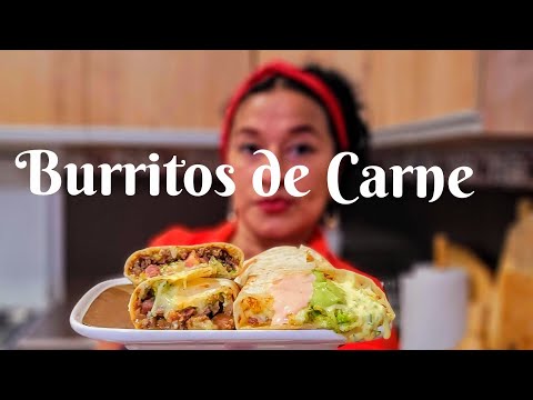 🌯🌯BURRITOS DE CARNE 🥩🥑MOLIDA‼️#burrito #burritos