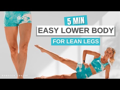 5-Minute EASY Lower Body Workout for LEAN LEGS! (No Equipment)