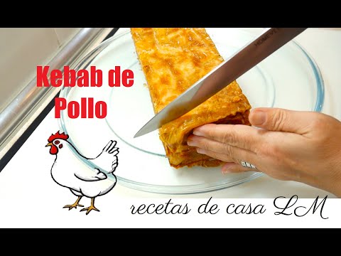 KEBAB DE POLLO CASERO RECETA FÁCIL