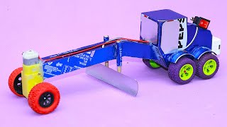 How to make Pepsi JCB Motor Grader at Home - DIY mini Construction Vehicles with Soda Can