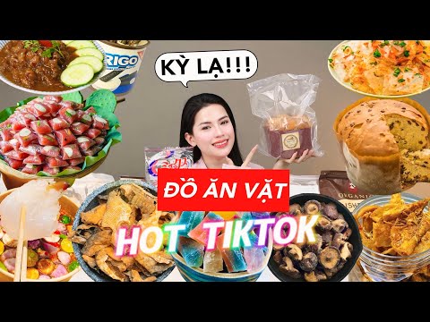 REVIEW ĂN VẶT HOT TÓPTÓP: Sứa mắm nhĩ, Nem Lai Vung Thiện Nhân, Nấm sấy, Sườn sả chay, Kẹo đá quý...