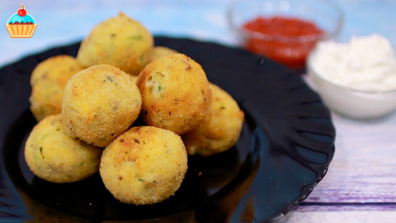 Вкусная ЗАКУСКА под фильм) Картофельные шарики или бомбочки с грибами