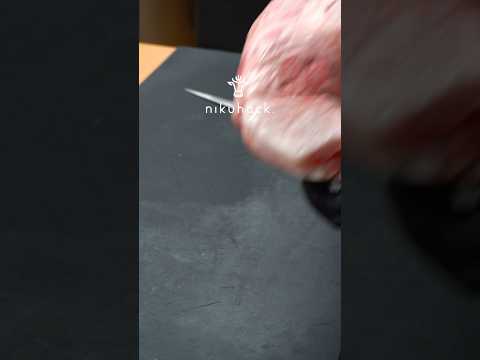 とある肉屋のスジ引きです。 #nikuhack #asmr #肉磨き