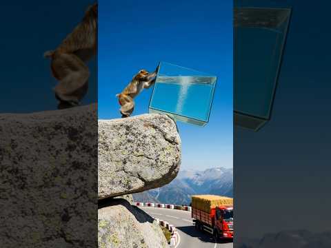 Mother Monkey Saves Her Baby #animals #rescue #animalrescue #wildlife