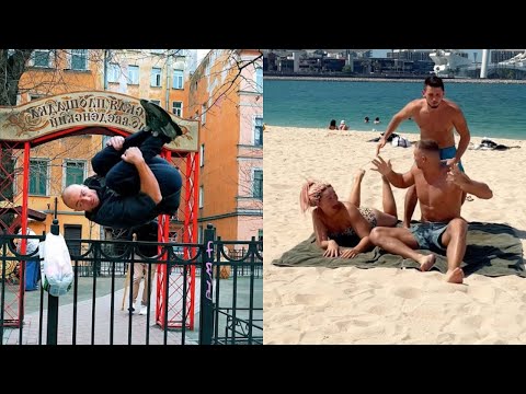 Kirya Parkour Pranks in Public || Epic Reactions in Public