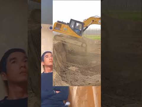 Excavator operating skills #excavator #construction #shorts
