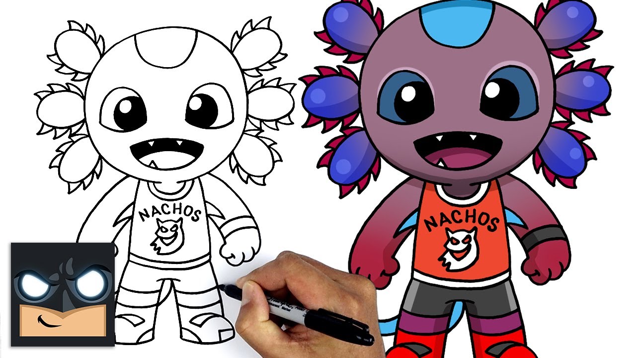 How To Draw FORTNITE - AXO Step By Step Tutorial