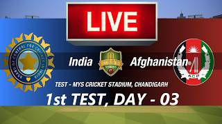 🛑1st TEST LIVE- INDIA vs AFGHANISTAN DAY-3🛑IND vs AFG🛑CRICKET 26 GAMEPLAY🛑LIVE MATCH STREAMING🏏