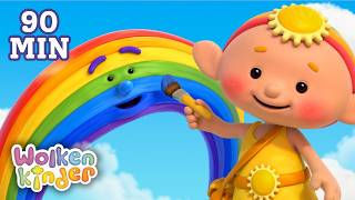Den Regenbogen malen! 🌈🎨 | Bunte Wolkenkinder-Cartoons