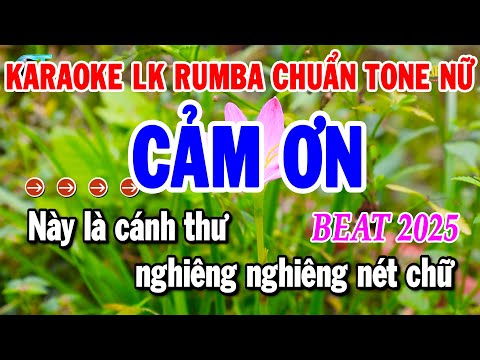 Karaoke Liên Khúc Nhạc Sống Tone Nữ Rumba Chuẩn 2025 | Cảm Ơn – Chỉ Có Bạn Bè Thôi | Thanh Hải