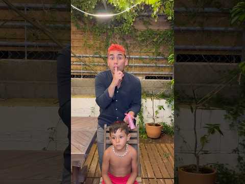 LE TIÑO EL PELO A MI SOBRINO