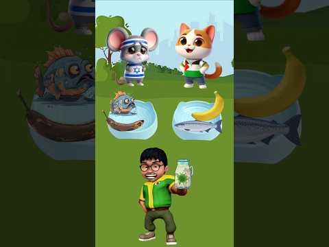 Kasian tikus, untung ada kucing baik🥰 #shorts #kartun #cartoon