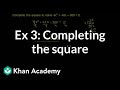 Completing the Square in Quadratic Equations