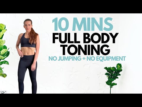 10 Minute Toning/Strength Home Workout (No Jumping + No Equipment)