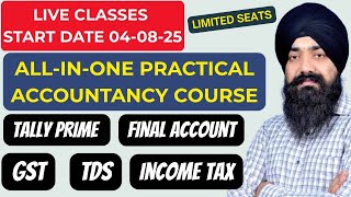 LIVE CLASSES ADMISSION STARTED |  ACCOUNTANT COURSE TALLY PRIME | GST | TDS | INCOME TAX