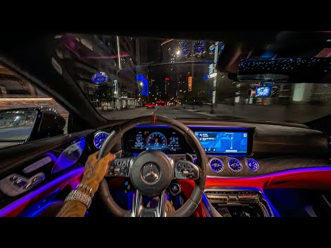 LATE NIGHT MURDERED OUT AMG GT63s POV DRIVE