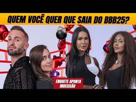 🚨 Enquete apertada entre irmãos mostra reviravolta e quem sai no paredão com quarto secreto do BBB25