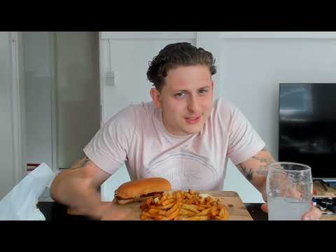 $30 five guys Mukbang ( i had to sell my house for this )