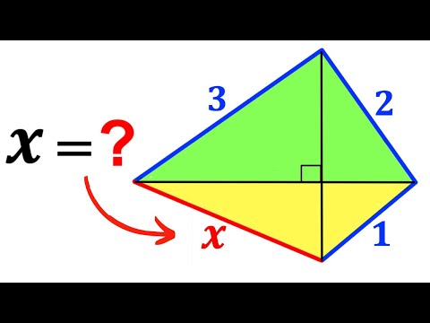 Can you calculate the missing side length X? | (Triangle) | #math #maths | #geometry