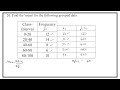 Calculating Mean and Frequency