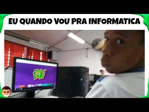 1 HORAS!! MEMES EM IMAGENS ENGRAÇADOS - Eu quando ia pra informatica