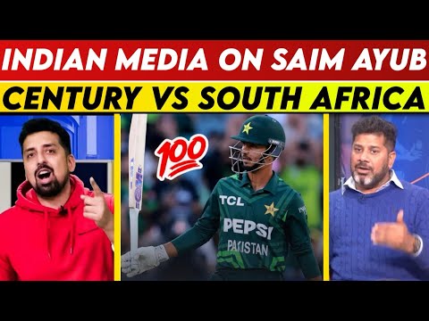 Indian Media On Saim Ayub Century Vs South Africa | Saim Ayub | Sports Tak | Sports Yaari |Pak Vs Sa