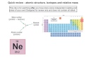 Mass Spectrometry and Atomic Structure
