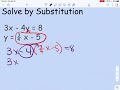 Solving Systems of Equations with Substitution