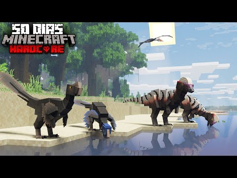 Sobreviví 100 días En El Mejor Addon de Dinosaurios para Minecraft Bedrock... Esto pasó (1)