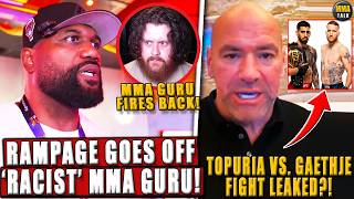 Rampage Jackson GOES OFF on 'R4CIST' MMA Guru! Guru FIRES BACK! Topuria vs. Gaethje LEAKED?!CostaDDP