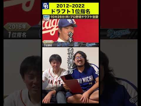 【立浪】“中日”の直近10年歴代ドラフト1位#shorts