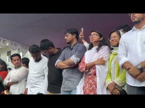 🔴 কড়া নিরাপত্তায় চলছে ফরিদপুরে এনসিপির সমাবেশ। 