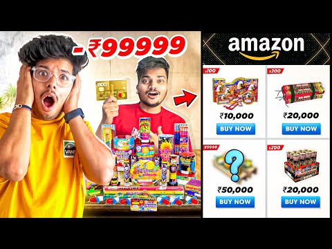 Buying VVIP Diwali Crackers Fron Amazon Worth 10,000₹😍 SKYSHOTS VS LANDMINES - Diwali