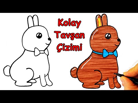 Kolay Tavşan Çizimi 🌸 | Sevimli Tavşan Nasıl Çizilir? 🐰💖 - How To Draw a Cute Bunny